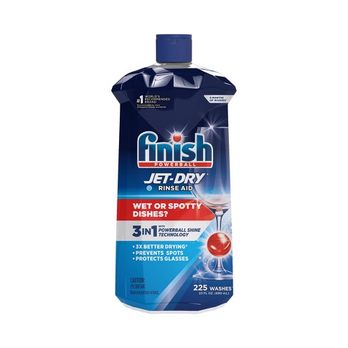 Finish Green Apple Jet-dry Rinse Aid Dishwasher And Drying Agent - 32 Fl Oz  : Target
