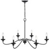 Millennium Lighting Delvona 6 - Light Chandelier in  Matte Black - 2 of 4