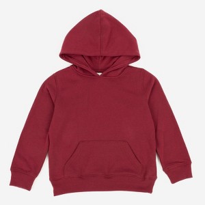 Leveret Kids Hooded Sweatshirt - Kids Hoodie Pullover Sweatshirt- With Kangaroo Pocket - Neutral Solid Color - 1 of 4