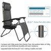 KTMBDW Set of 2 Adjustable Steel Mesh Zero Gravity Lounge Chair Recliners w/Pillows and Cup Holder Trays for Deck, Patio, Beach, Yard - 4 of 4