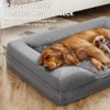 Gimars Orthopedic Ultra Soft Dog Bed with 28D Egg-Crate Foam, Waterproof Lining, Support Bolsters, Washable Cover & Non-Slip Base for Puppy & Senior - 2 of 4
