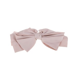 Unique Bargains Grace Bow Ribbon French Barrette Hair Clips 1 Pc - 1 of 4