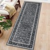Vintage Washable Floral Print Living Room Area Rugs, Soft Non Slip Floor Cover for Bedroom Dining Room, Retro Accent Carpet - 3 of 4
