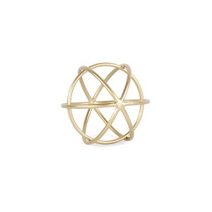 Cheung's Thayer Small Golden Circular Orb - 1 of 4