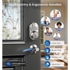 Itopfox Keyless Entry Door Lock with 2 Lever Handles - Electronic Keypad Deadbolt, Auto Lock, Backlit & Easy Install Design, Front Door Handle Set - 2 of 4
