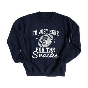 Simply Sage Market Women's Graphic Sweatshirt I'm Just Here For The Snacks Disco - 1 of 4