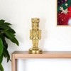 HomeRoots 6" Gold Cast Iron Christmas Nutcracker Figurine - 2 of 4