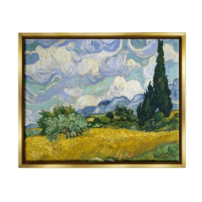 Stupell Industries Van Gogh Wheat Field with Cypresses Post Impressionist Painting