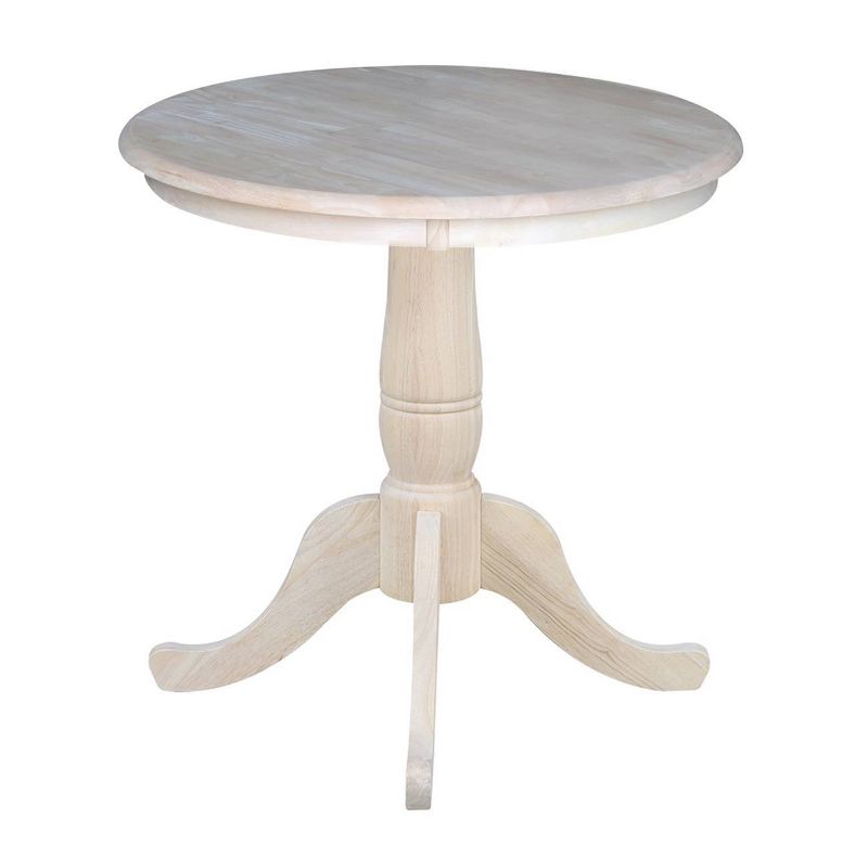 30" Round Top Pedestal Dining Table - International Concepts, 3 of 8