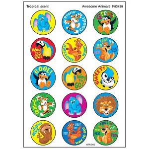 Trend Awesome Animals/Tropical Stinky Stickers, 60 ct. (Pack of 6) - 1 of 1