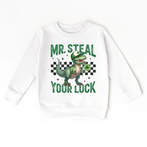 The Juniper Shop Mr. Steal Your Luck Dinosaur Toddler Sweatshirt - 1 of 4