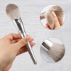 Unique Bargains Foundation Powder Concealers Eye Shadows Makeup Brushes and Storage Case Gray 14 Pcs - 4 of 4
