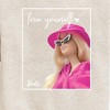 Boys' - Barbie - Love Yourself Graphic Long Sleeve Fleece Sweatshirt - 2 of 4