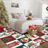 Coolmee Christmas Rugs for Bedroom,4x6 Xmas for Living Room,Holiday Decor Area Rugs for Kitchen Rug Non Slip Throw Carpet - 3 of 4