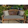 Casual Cushion Stripe Sunbrella Fabric 1-Piece Indoor/Outdoor Square Throw Pillow - 2 of 4