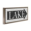 Stupell Industries Distressed Lake Arrow Sign, 31" x 14" - 3 of 4