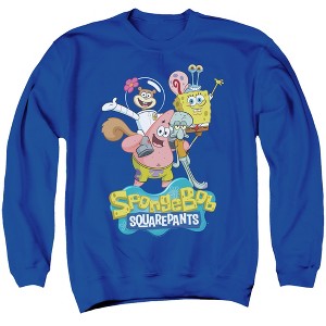 Spongebob Spongebob Group Shot Adult Crewneck Sweatshirt - 1 of 4