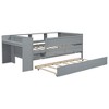 Whisen Multi-Functional Twin Daybed with Drawers and Trundle, Headboard Storage and Tables, USB Charging Station - 4 of 4