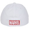 Adult Captain America Logo White Colorway New Era 39Thirty Fitted Hat - Large/XLarge - 4 of 4