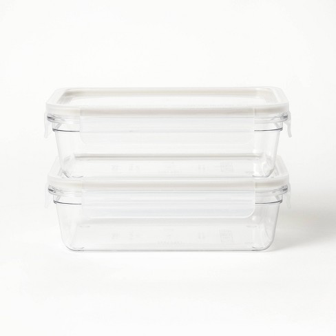 Stackable Mini Food Storage Container with Clip-on Lid, Condiment