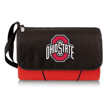 NCAA Ohio State Buckeyes Blanket Tote Outdoor Picnic Blanket - Red