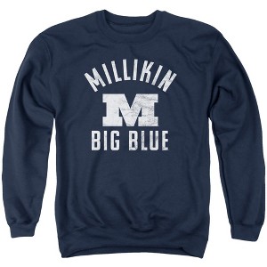 Millikin University Official Millikin Big Blue Logo Adult Crewneck Sweatshirt - 1 of 4
