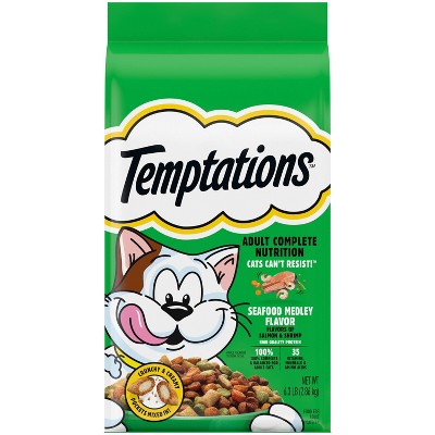 Temptations Medley Seafood Flavor Dry Cat Food - 6.3lbs