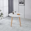 Extensible table,DINING TABLE,OFFICE TABLE,COFFEE TABLE,wood leg,100/140/180x100x75cm - 3 of 4