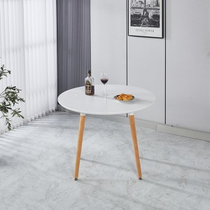 Vynxaria Extensible table,DINING TABLE,OFFICE TABLE,COFFEE TABLE,wood leg,100/140/180x100x75cm - 1 of 4