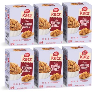 Katz Gluten Free Stuffing Cubes - Plain - 6 Pack - 1 of 4
