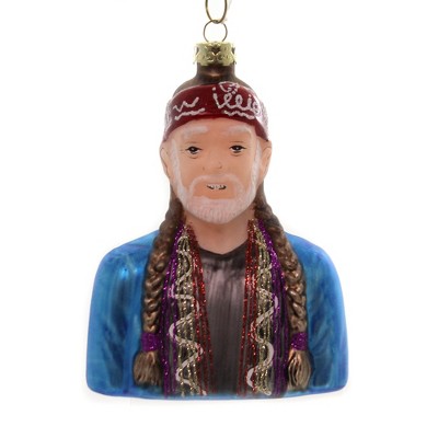 Holiday Ornaments 4.25" Willie Nelson Singer Country Western Twang  -  Tree Ornaments