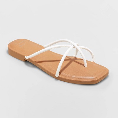 Women's Alessandra Strappy Toe Loop Sandals - A New Day™