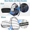 SKRAN Patio Wicker folding Hanging Chair, Swing Egg Chair with Stand Wicker Rattan, Patio Basket Hanging Chair with Bracket , with cushion and pillow - 4 of 4