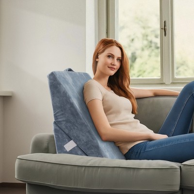 Made Medical Bed Wedge Pillow for Sleeping - Memory Foam Cushion Body Positioner Back Support Pillow