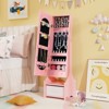 Infans Kids Vanity Set Princess Makeup Dressing Table & Chair Set w/ Jewelry Armoire - 4 of 4