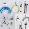 Munora 10-Pack Heavy Duty Garage Hooks, 110 lbs Max Load, Steel Wall Mount for Bikes & Tools - 2 of 4
