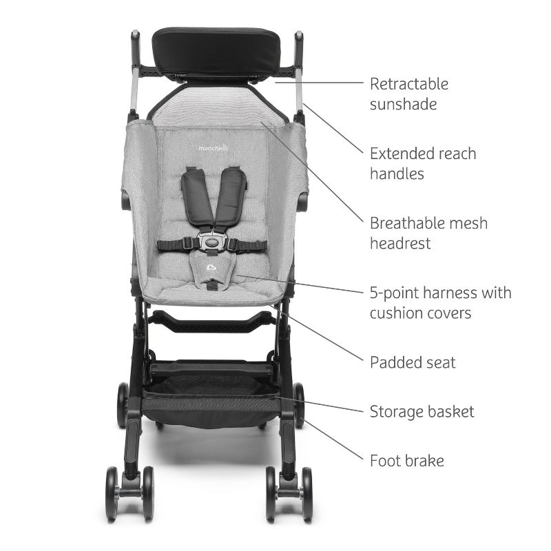 Munchkin Sparrow Ultra Compact Travel Stroller, 5 of 9