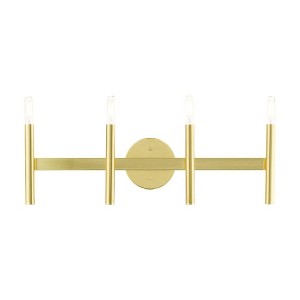 Livex Lighting Copenhagen 4 - Light Vanity in  Satin Brass - 1 of 1