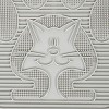 Omega Paw Paw Cleaning Cat Litter Box Mat for Floor and Carpet, Grey (2 Pack) - 3 of 4