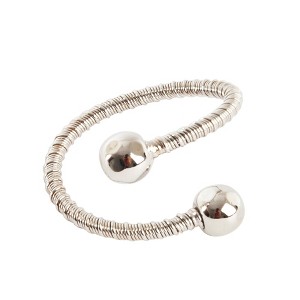Saro Lifestyle Tiffany Napkin Ring, Silver (Set of 4) - 1 of 4