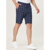 Lars Amadeus Men's Summer Slim Fit Flat Front Plaid Dress Shorts - 2 of 4