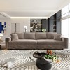 102.4'' Plush Corduroy Convertible Sectional Sofas with 3 Movable Ottomans, Deep Seat and Convertible Lounge Chair - 4 of 4