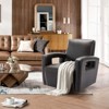 COLAMY Swivel Accent Chair, Leather Swivel Chair Armchair, Single Sofa for Home Office - 2 of 4