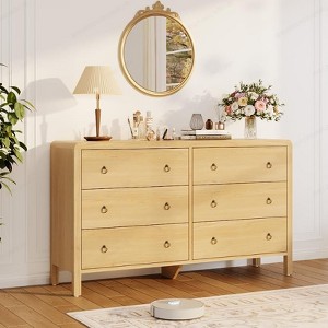 TackView Fluted Dresser for Bedroom Chest of Dressers Tall Dresser for Closet - 1 of 4