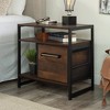 Briarbrook Nightstand Barrel Oak - Sauder: Metal Frame, Safety Stops, Versatile Placement - 3 of 4