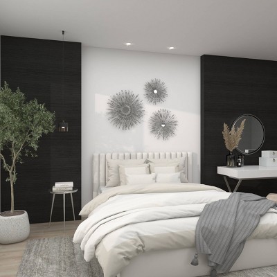 Set of 3 Metal Sunburst Wall Decors with Mirror Accent - Olivia & May
