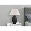 Monarch Specialties Lighting 24inchH Table Lamp Black Ceramic Ivory / Cream Shade Modern - 3 of 4