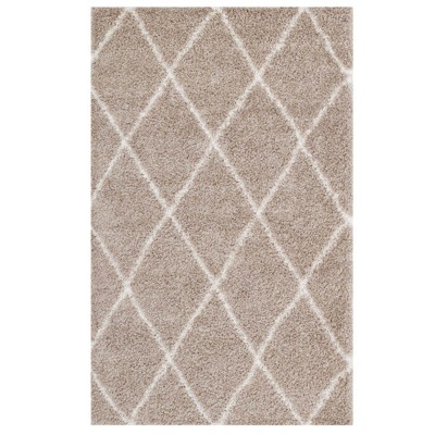 Modway Toryn Diamond Lattice 5x8 Shag Area Rug