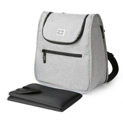 Image of Fulton Bag Co. Expandable Messenger Backpack Diaper Bag - Gray