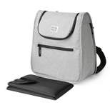 Fulton Bag Co. Expandable Messenger Backpack Diaper Bag - Gray